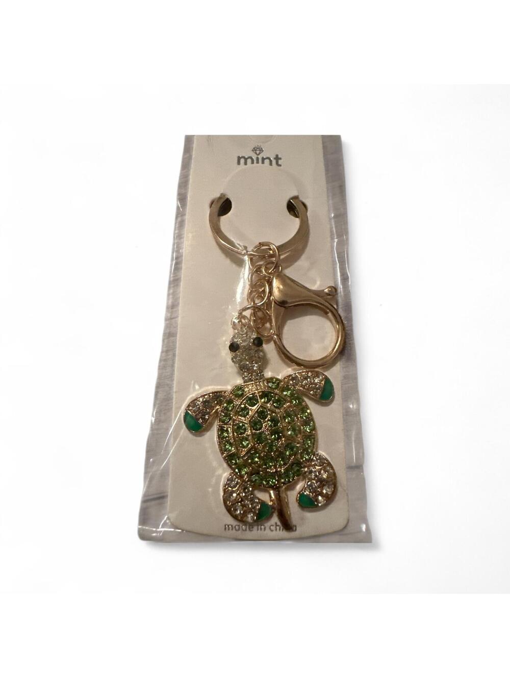 Set of 3 Keychains Set Including Purse, Ball & Turtle - Picture 2 of 3